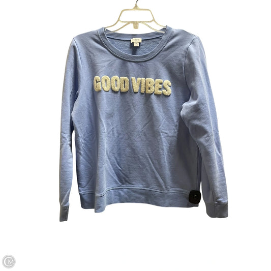 Top Long Sleeve By J. Crew In Blue, Size: M
