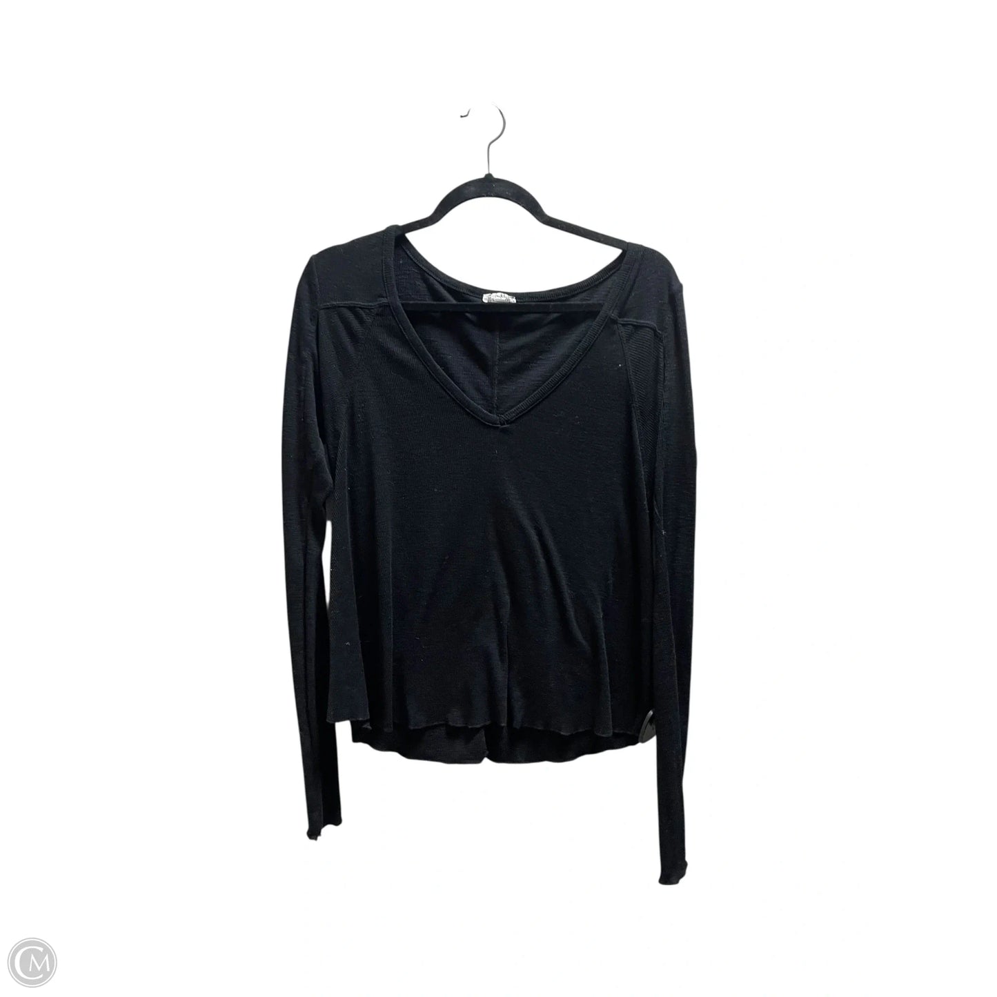 Top Long Sleeve By Free People In Black, Size: M