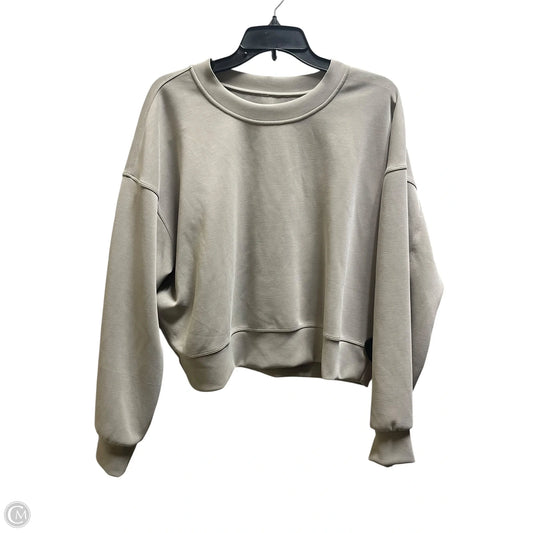 Top Long Sleeve By Lululemon In Grey, Size: 8