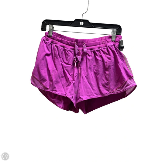 Athletic Shorts By Lululemon In Pink, Size: 8