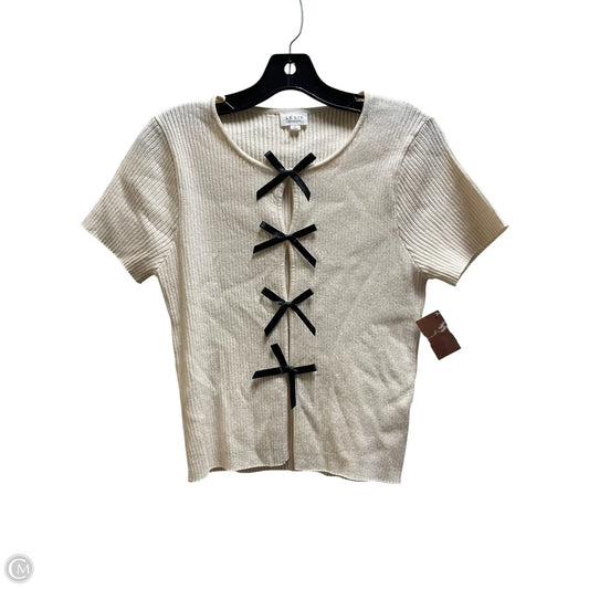 Top Sleeveless By Clothes Mentor In Cream, Size: L