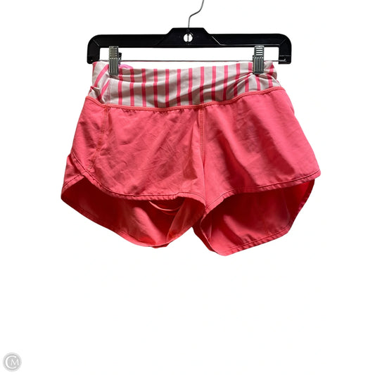 Athletic Shorts By Lululemon In Pink, Size: 6