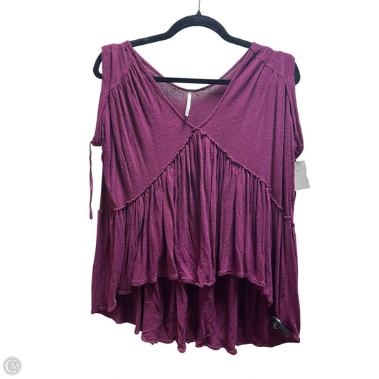 Top Sleeveless By Free People In Maroon, Size: Xs