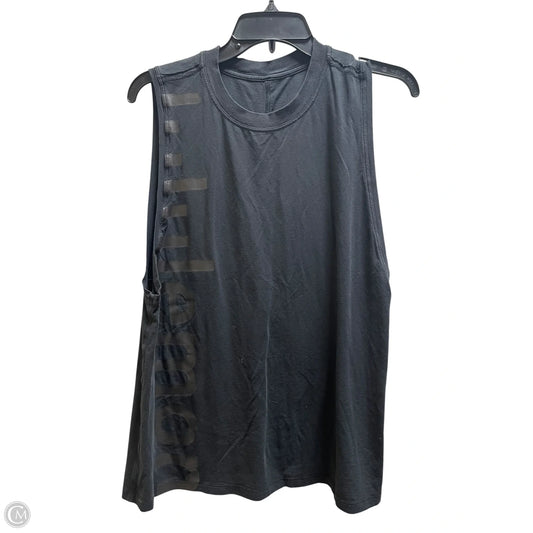 Athletic Tank Top By Lululemon In Black, Size: L