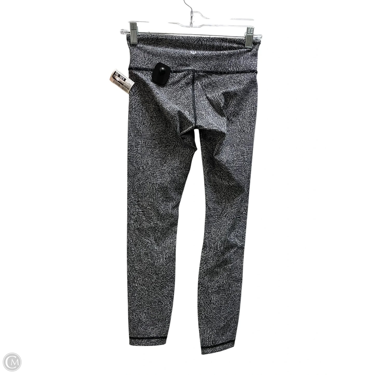 Athletic Leggings Capris By Lululemon In Black & White, Size: 4