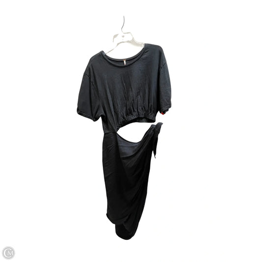 Dress Casual Maxi By Free People In Black, Size: L
