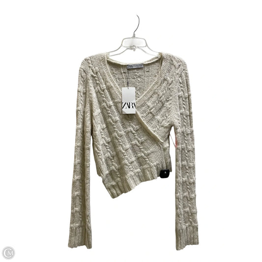 Sweater By Zara In Cream, Size: L
