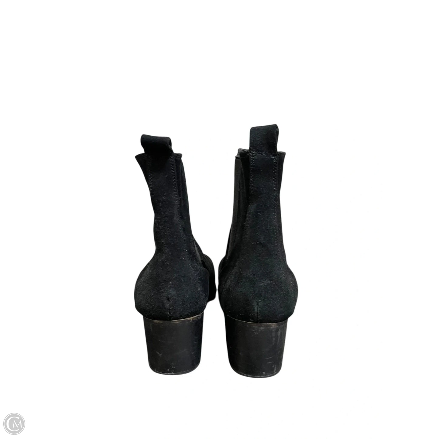 Boots Ankle Heels By Clothes Mentor In Black, Size: 8