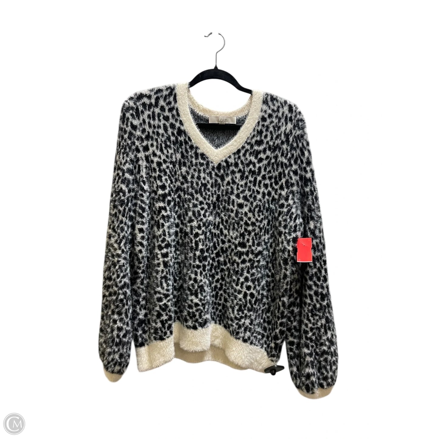 Sweater By Loft In Grey, Size: Xl