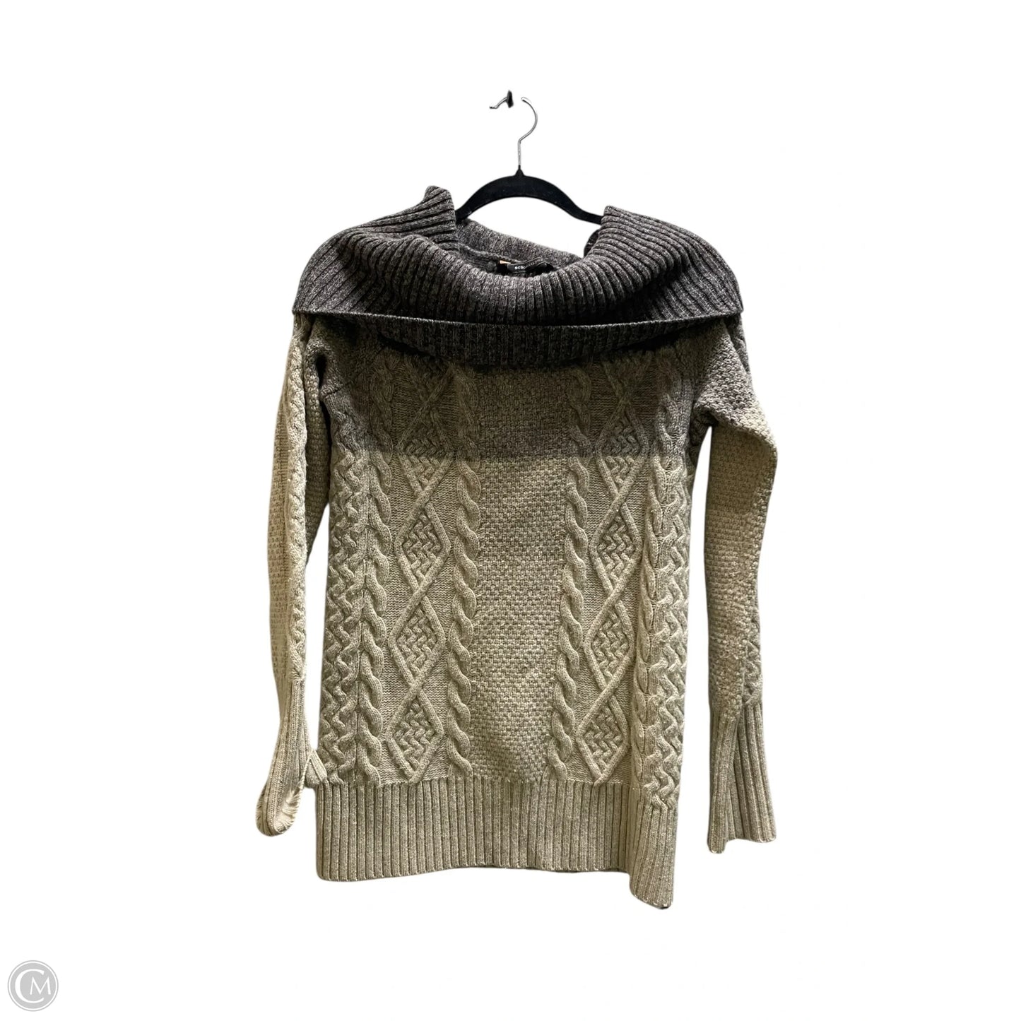 Sweatshirt Collar By Bcbg In Beige, Size: S
