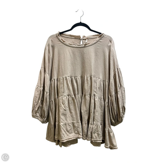 Top Long Sleeve By Free People In Beige, Size: Xs