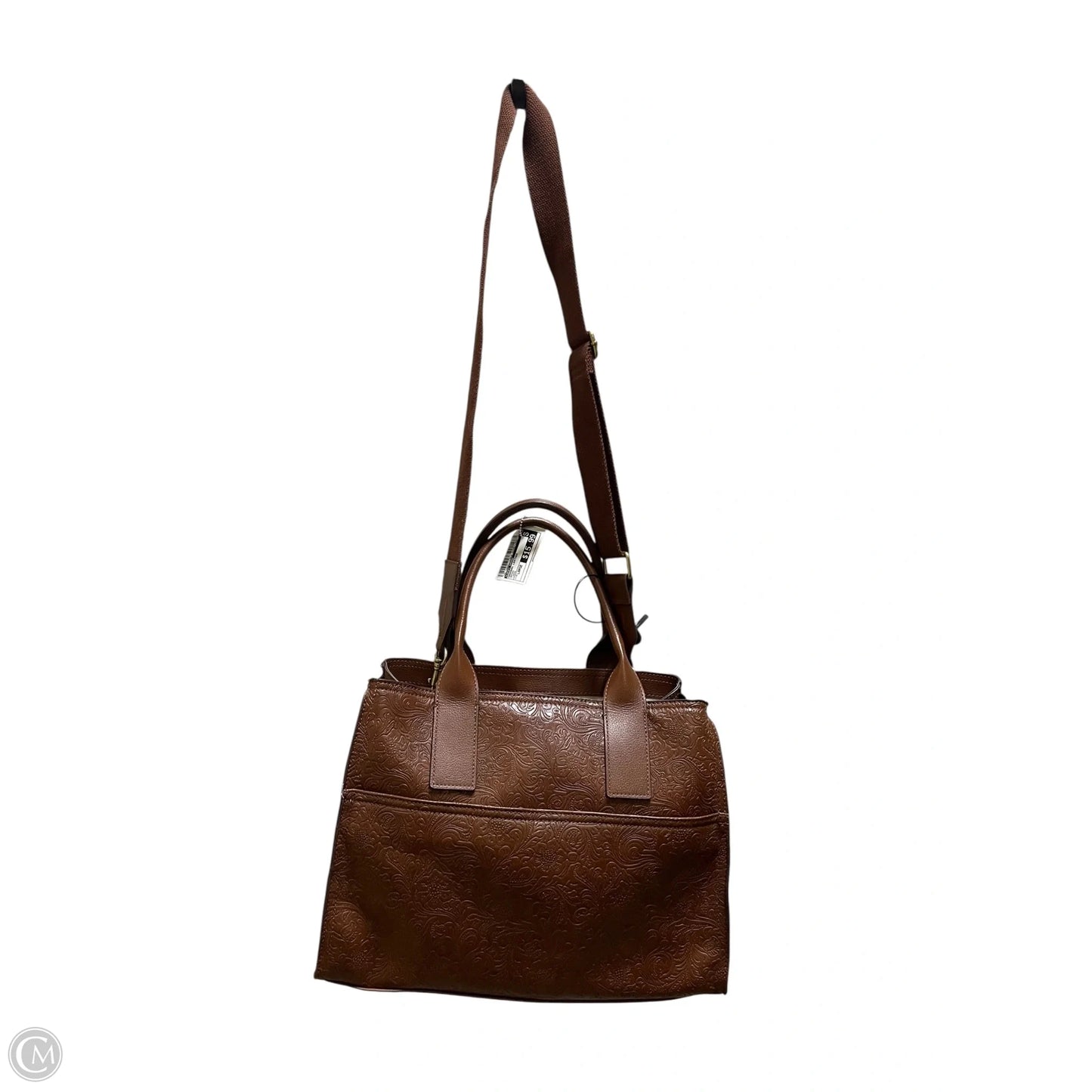Handbag Leather By Lucky Brand, Size: Large