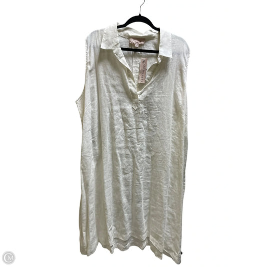 Dress Casual Midi By Philosophy In White, Size: 2x