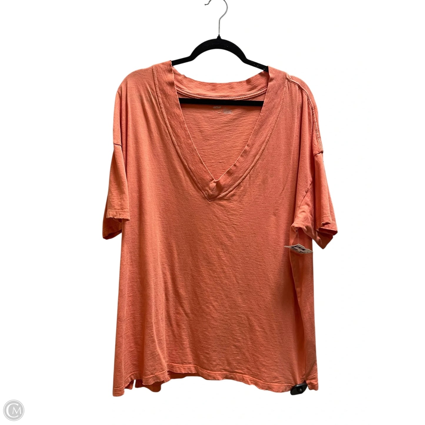 Top Short Sleeve By Aerie In Orange, Size: L