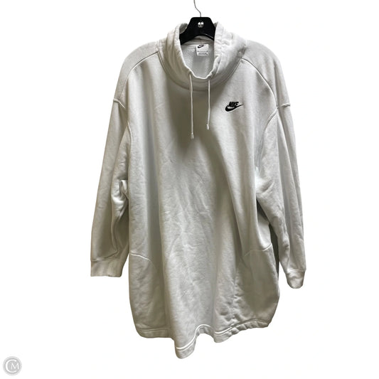Sweatshirt Collar By Nike Apparel In White, Size: 2x