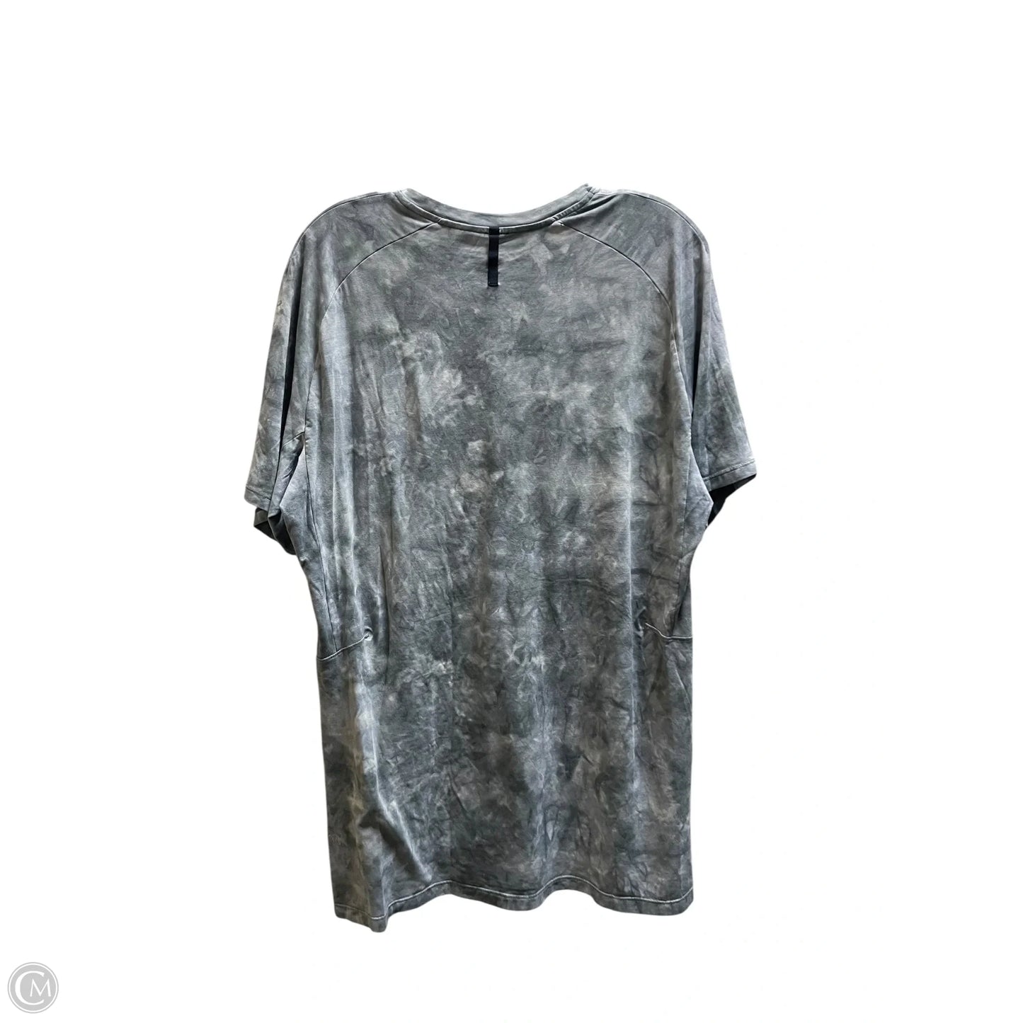 Top Short Sleeve By Lululemon In Grey, Size: L