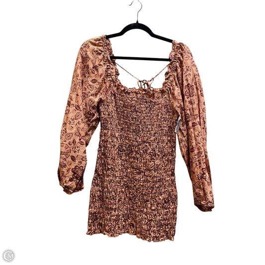 Dress Casual Midi By Free People In Orange, Size: S