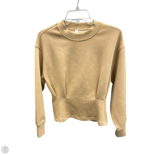 Athletic Jacket By Lululemon In Tan, Size: 4