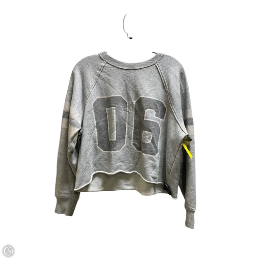 Sweatshirt Crewneck By Aerie In Grey, Size: S