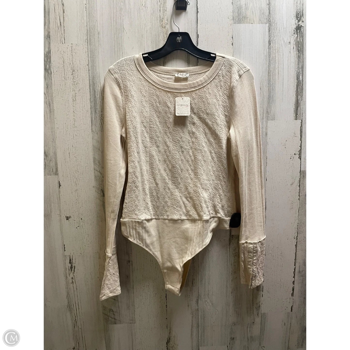 Top Long Sleeve By Free People In Beige, Size: M