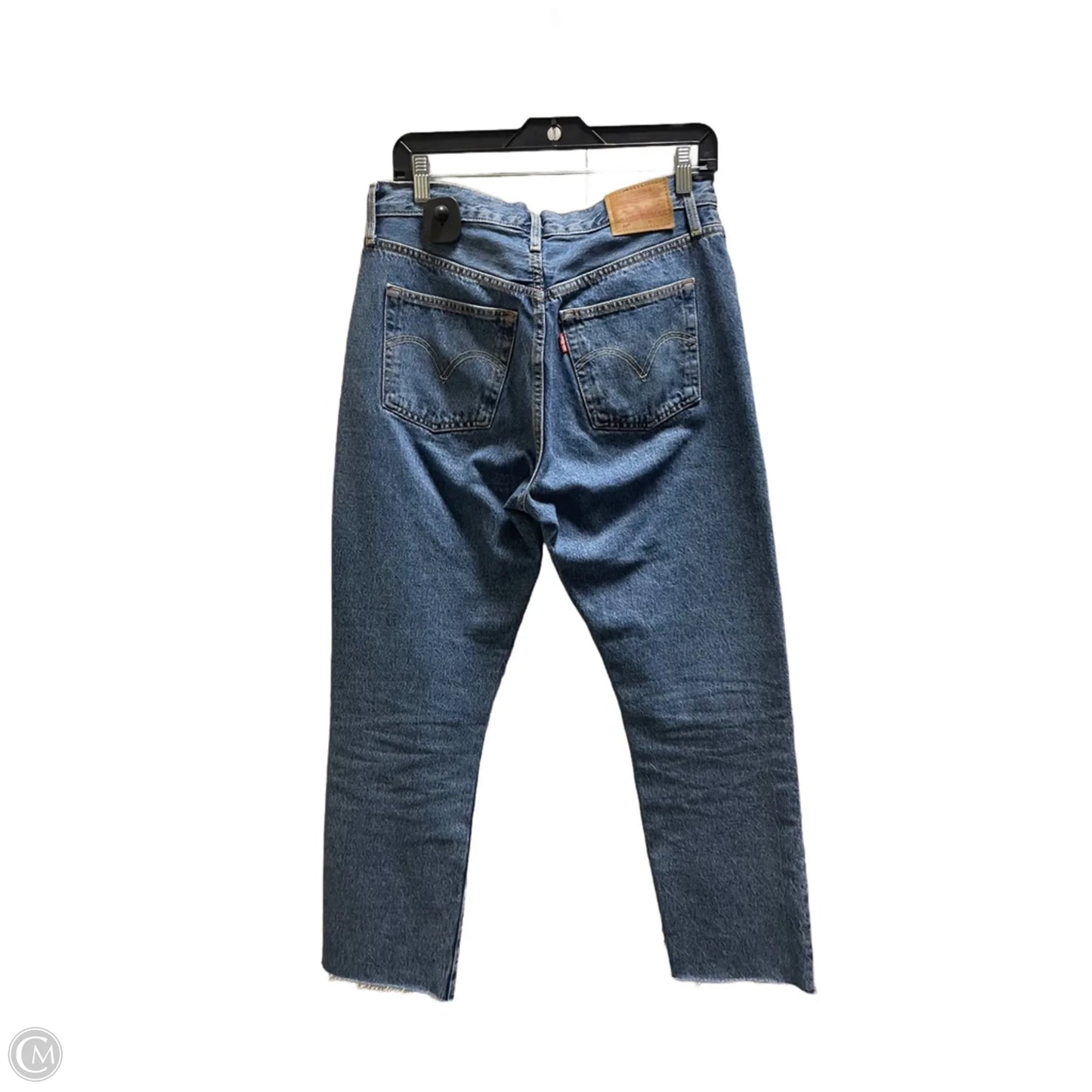 Jeans Straight By Levis In Blue Denim, Size: 6