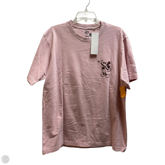 Top Short Sleeve By Disney In Pink, Size: Xl