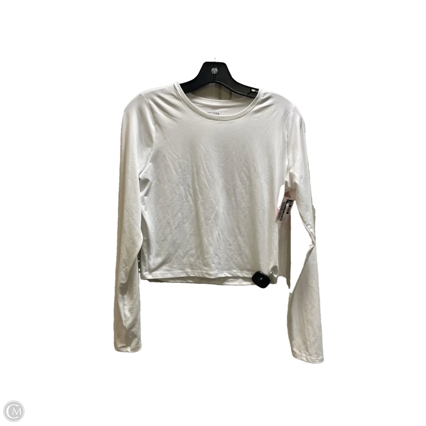 Top Long Sleeve By Hollister In White, Size: L