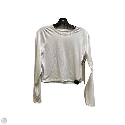 Top Long Sleeve By Hollister In White, Size: L