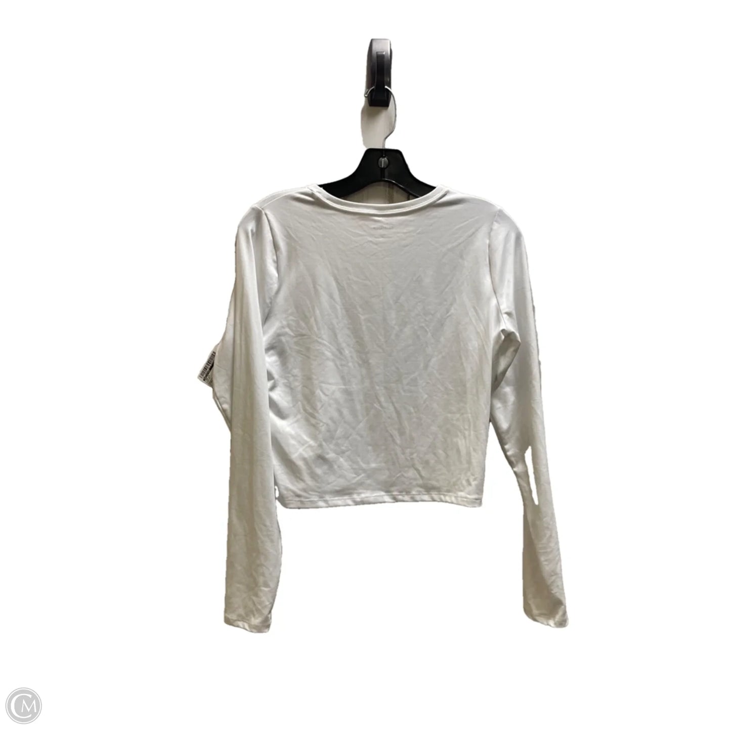 Top Long Sleeve By Hollister In White, Size: L
