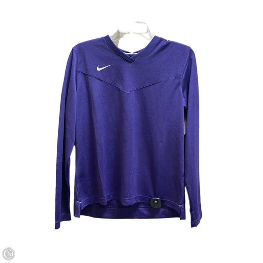 Top Long Sleeve By Nike In Purple, Size: M