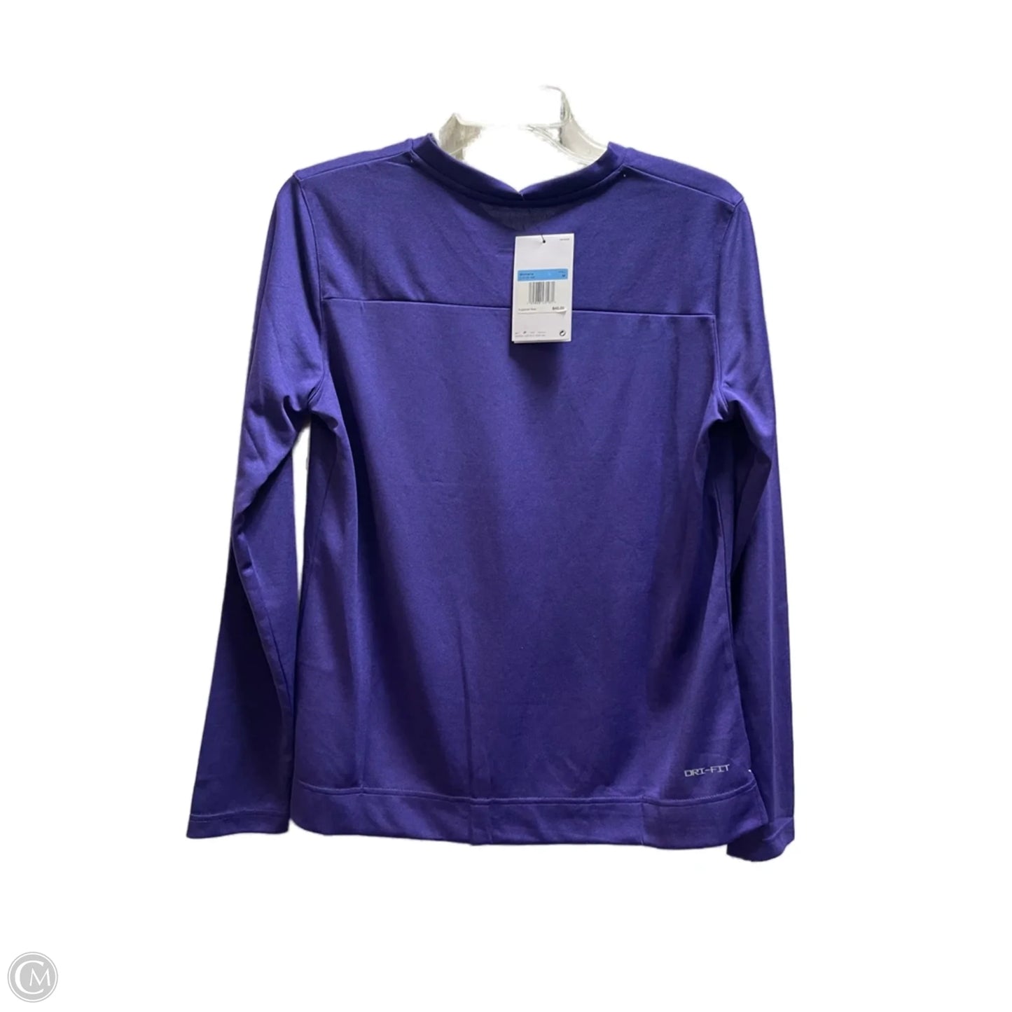 Top Long Sleeve By Nike In Purple, Size: M