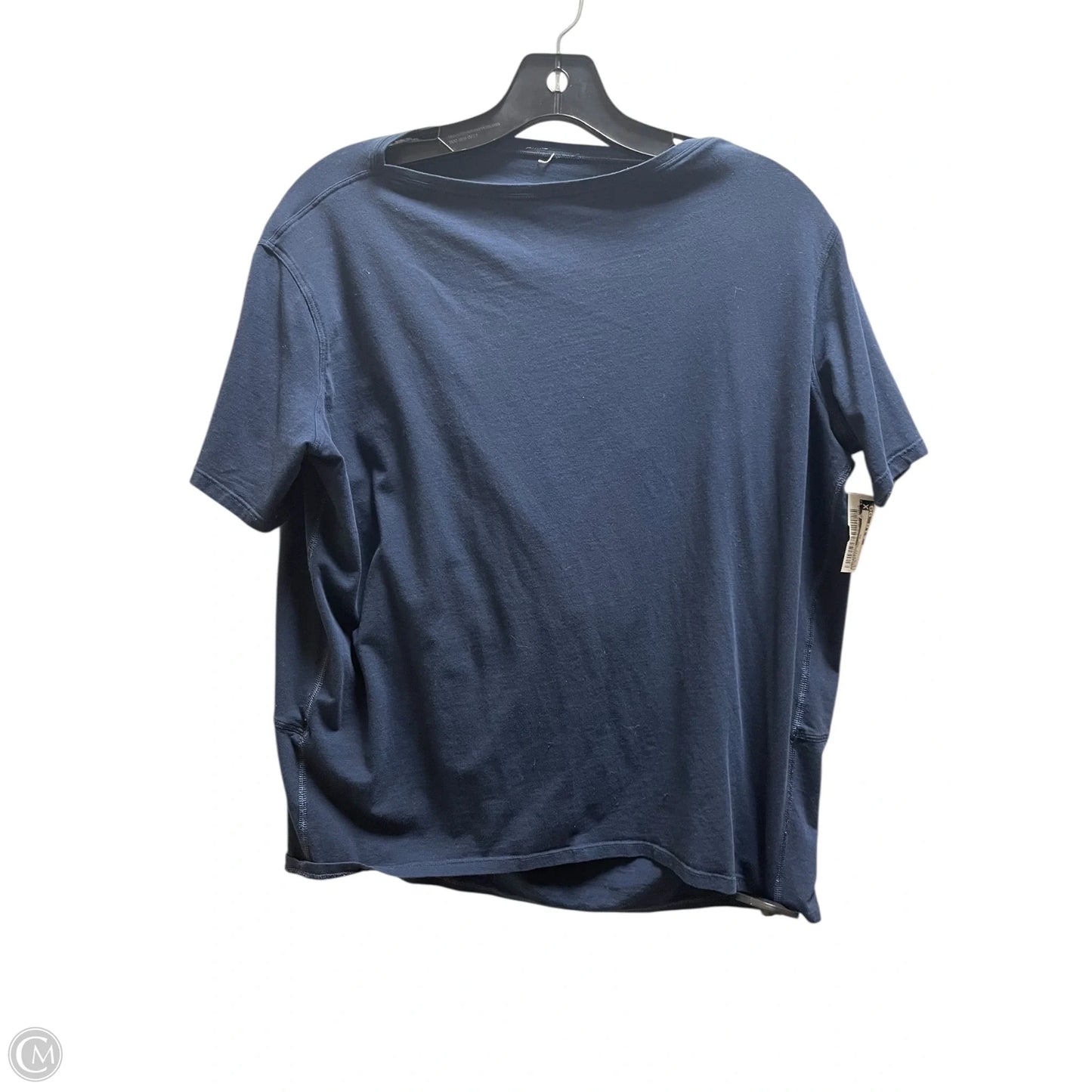 Athletic Top Short Sleeve By Lululemon In Blue, Size: 4