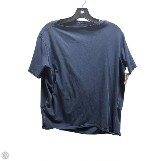 Athletic Top Short Sleeve By Lululemon In Blue, Size: 4