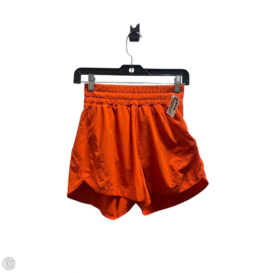 Athletic Shorts By Lululemon In Orange, Size: 6