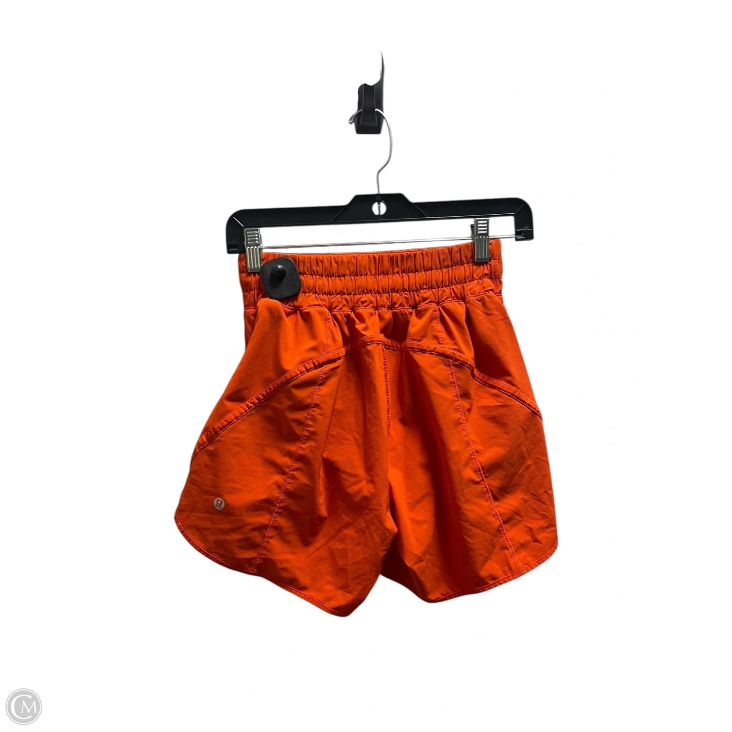 Athletic Shorts By Lululemon In Orange, Size: 6