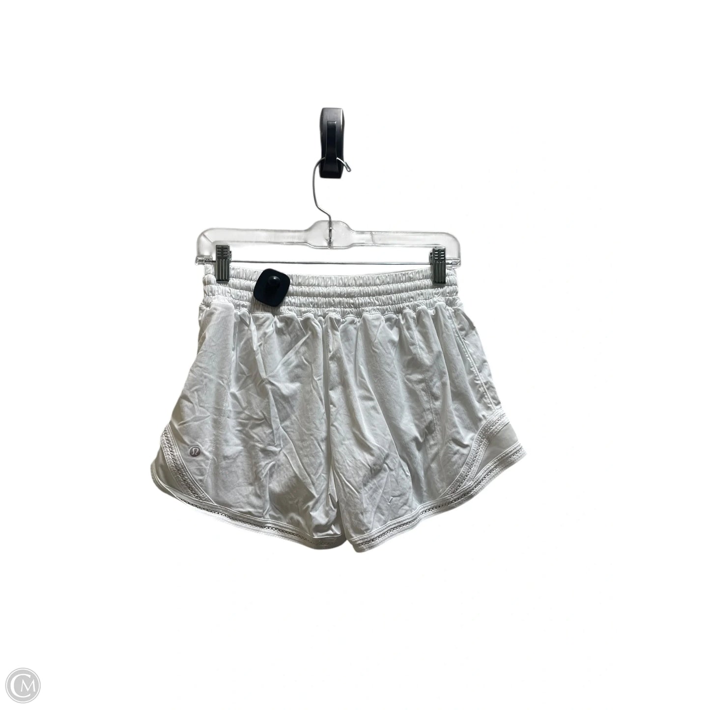 Athletic Shorts By Lululemon In White, Size: 4