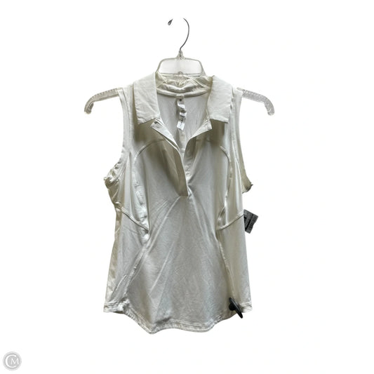 Athletic Tank Top By Lululemon In White, Size: 4