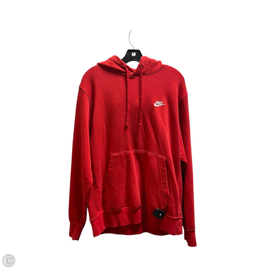 Sweatshirt Hoodie By Nike Apparel In Red, Size: M