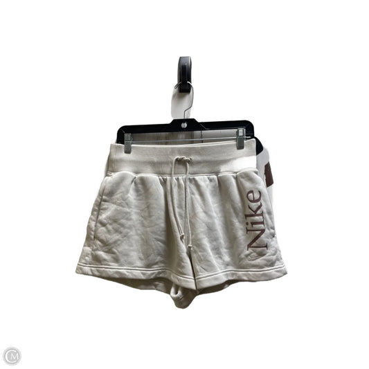 Athletic Shorts By Nike Apparel In Cream, Size: S