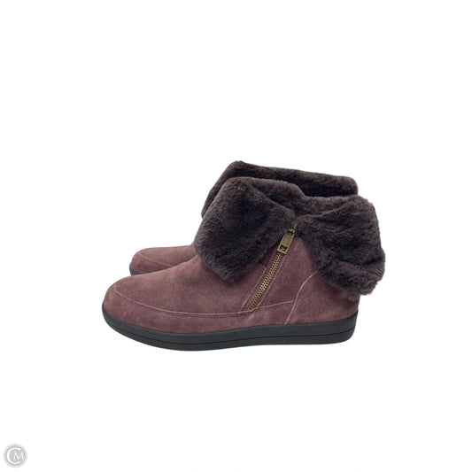 Boots Ankle Flats By Easy Spirit In Purple, Size: 8