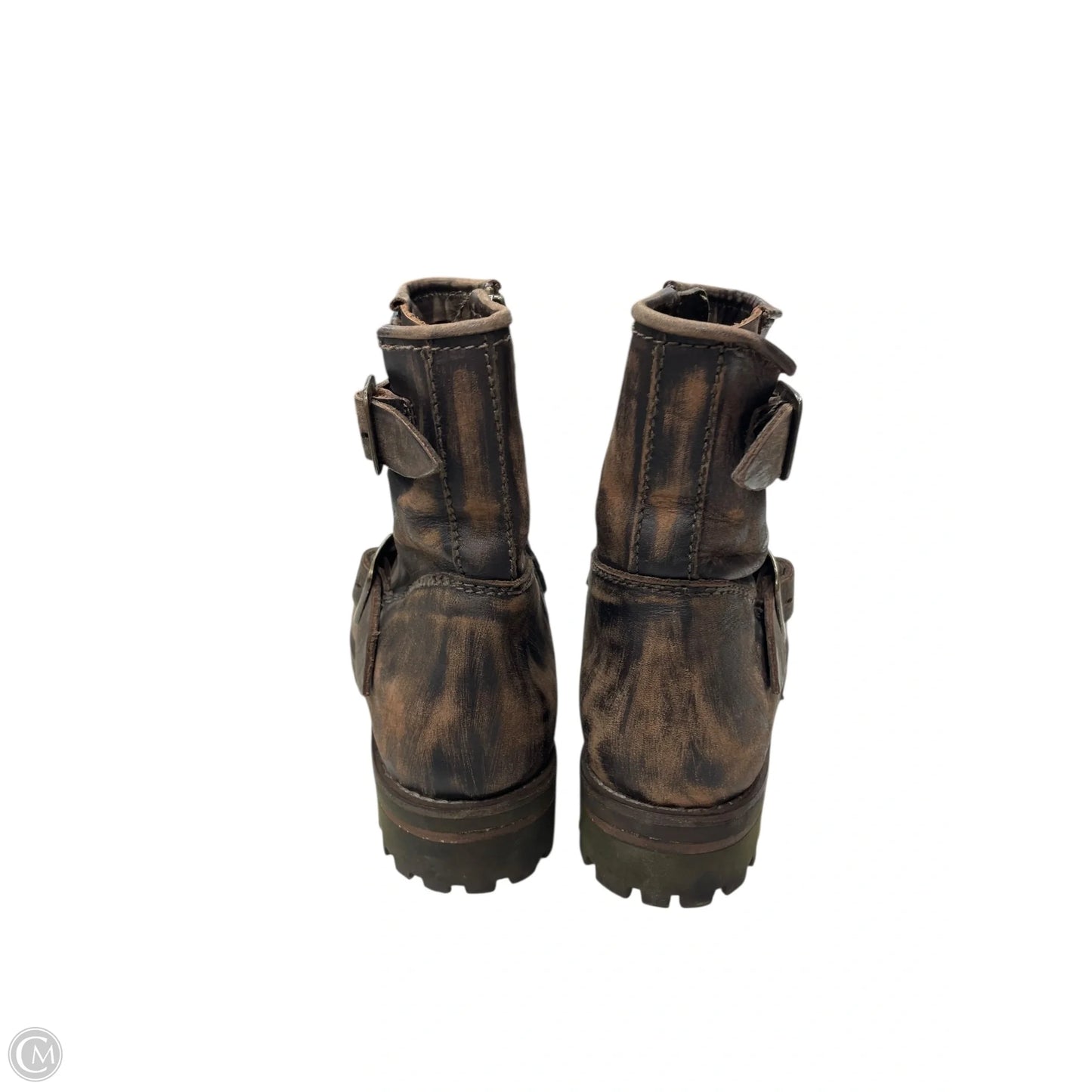 Boots Ankle Flats By Freebird In Brown, Size: 9