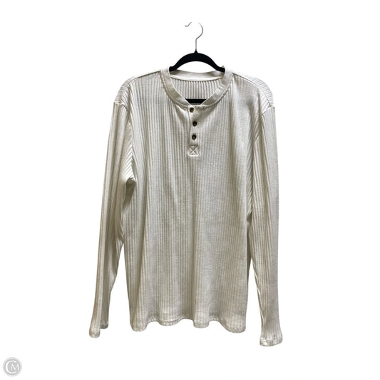 Top Long Sleeve By Clothes Mentor In White, Size: Xxl