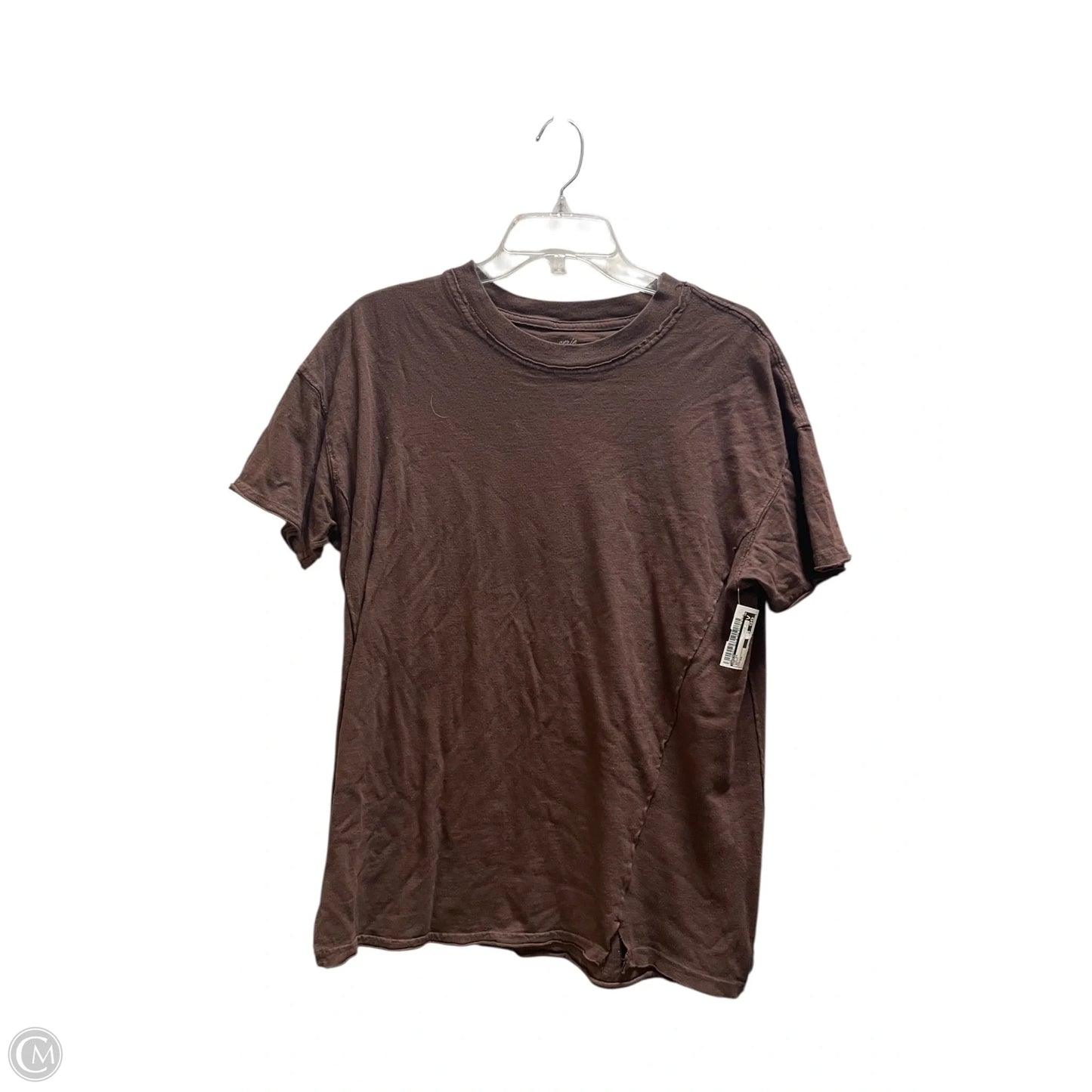 Top Short Sleeve By Aerie In Brown, Size: Xs
