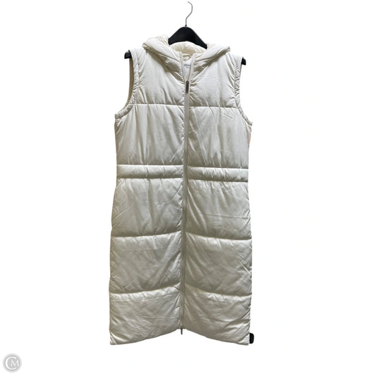 Vest Puffer & Quilted By Calvin Klein In Cream, Size: M