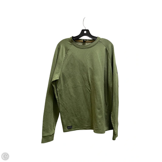 Top Long Sleeve By Saucony In Green, Size: L