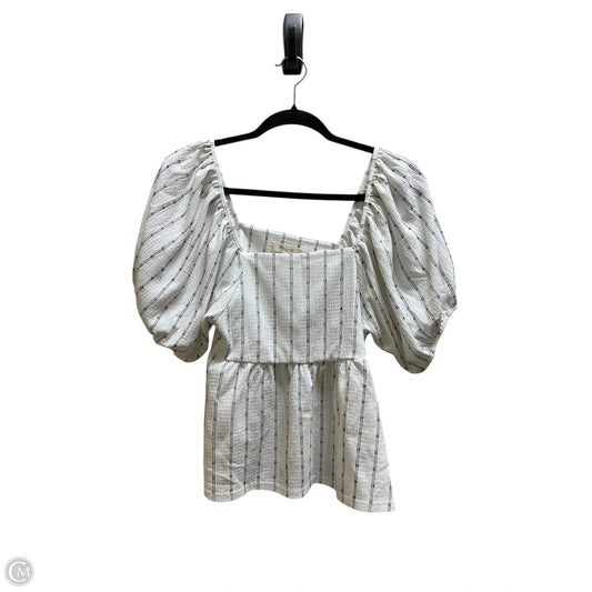 Top Short Sleeve By Madewell In White, Size: S