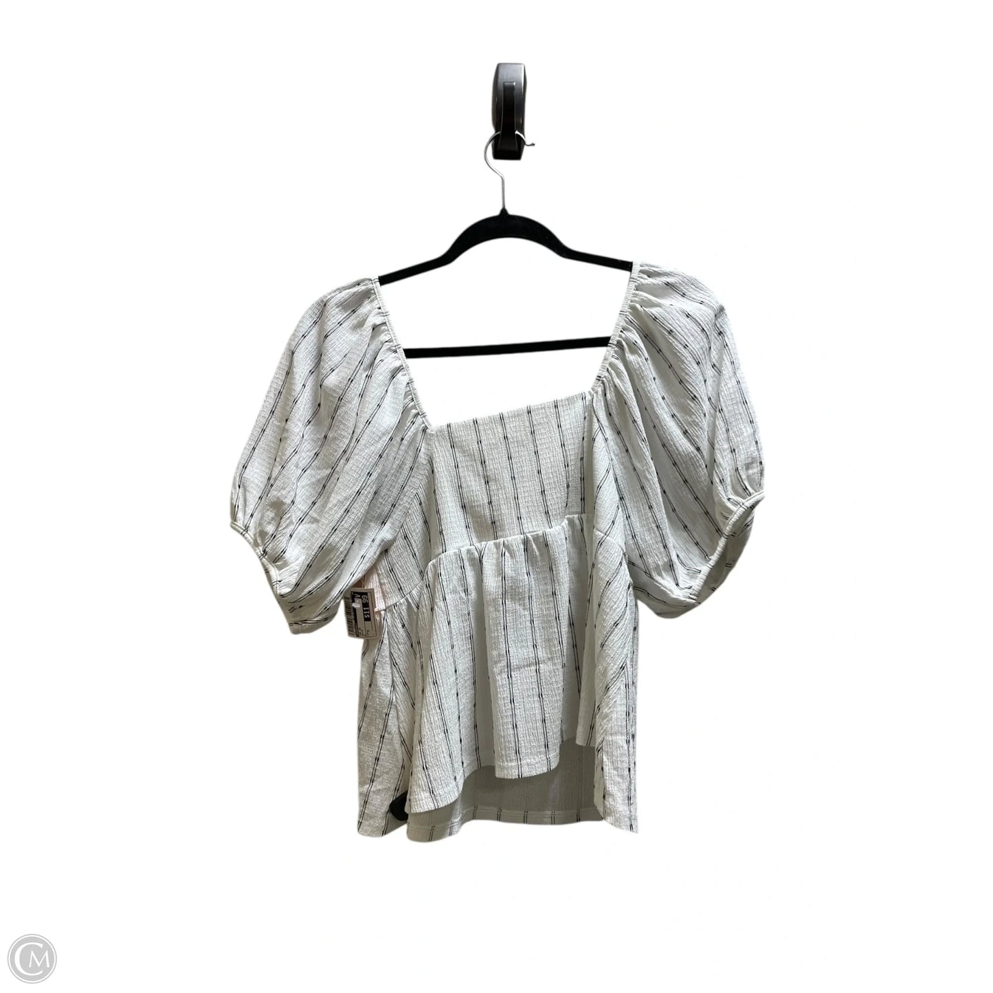 Top Short Sleeve By Madewell In White, Size: S