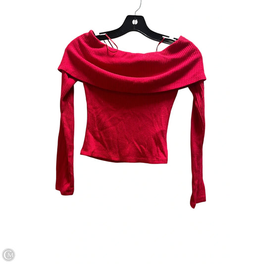 Top Long Sleeve By Silence And Noise In Red, Size: Xs