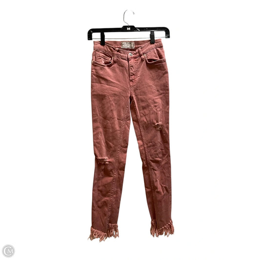 Jeans Skinny By We The Free In Pink, Size: 0