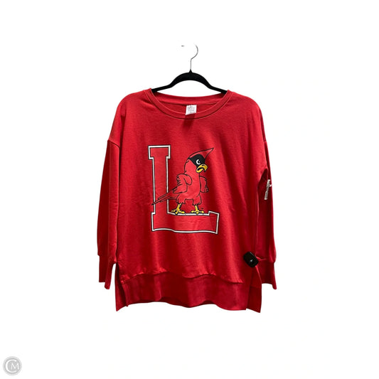 Sweatshirt Crewneck By Clothes Mentor In Red, Size: S